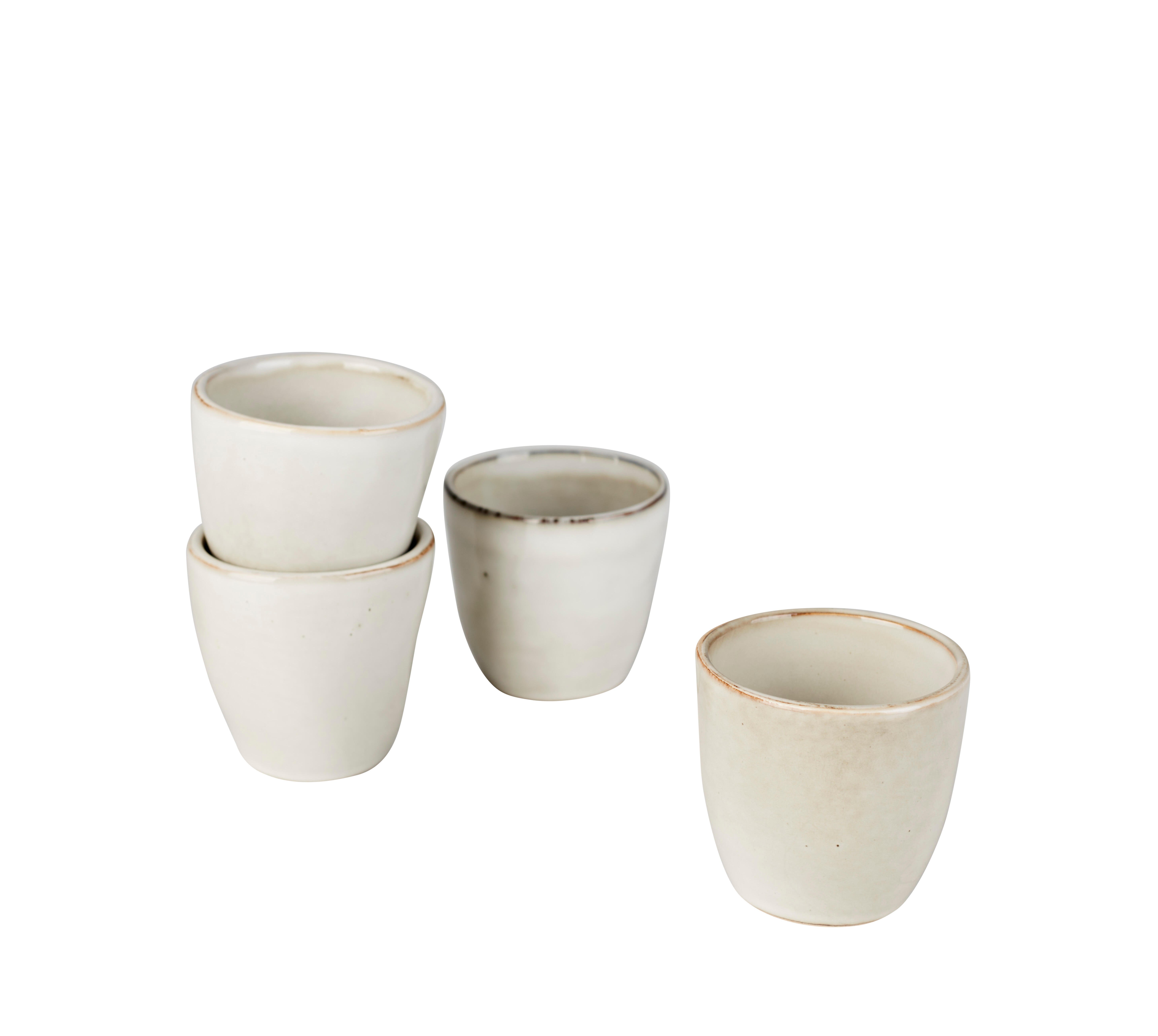 EARTH MARL caneca conjunto Conjunto 4 peças creme